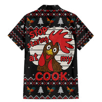 Chicken Stop Christmas Family Matching Mermaid Dress and Hawaiian Shirt Xmas Holiday Patterns - Wonder Print Shop
