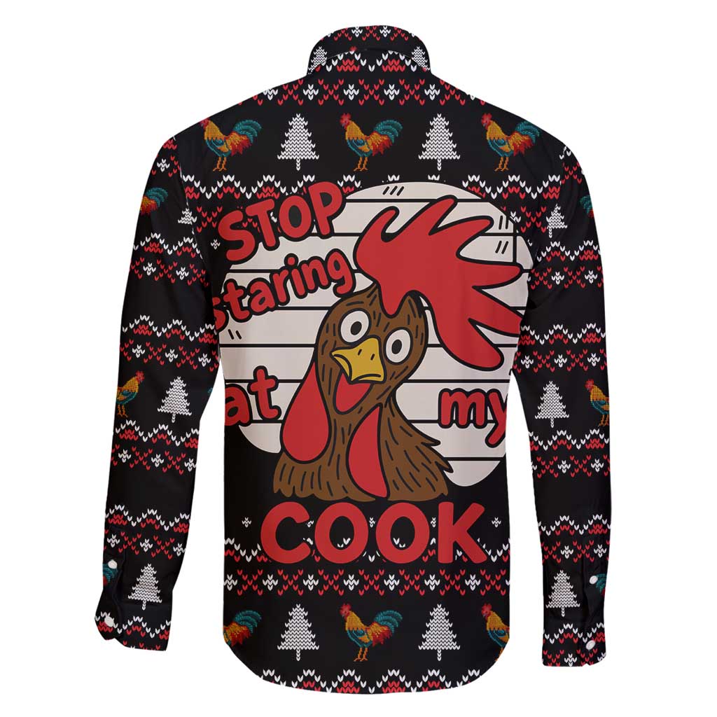 Chicken Stop Christmas Family Matching Mermaid Dress and Hawaiian Shirt Xmas Holiday Patterns - Wonder Print Shop