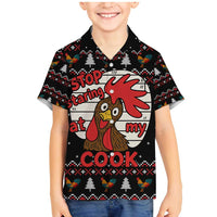 Chicken Stop Christmas Family Matching Mermaid Dress and Hawaiian Shirt Xmas Holiday Patterns - Wonder Print Shop