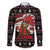 Chicken Stop Christmas Family Matching Off The Shoulder Long Sleeve Dress and Hawaiian Shirt Xmas Holiday Patterns - Wonder Print Shop