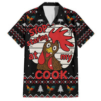 Chicken Stop Christmas Family Matching Off Shoulder Maxi Dress and Hawaiian Shirt Xmas Holiday Patterns - Wonder Print Shop