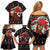 Chicken Stop Christmas Family Matching Off Shoulder Short Dress and Hawaiian Shirt Xmas Holiday Patterns - Wonder Print Shop
