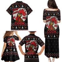 Chicken Stop Christmas Family Matching Puletasi and Hawaiian Shirt Xmas Holiday Patterns - Wonder Print Shop