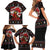 Chicken Stop Christmas Family Matching Short Sleeve Bodycon Dress and Hawaiian Shirt Xmas Holiday Patterns - Wonder Print Shop