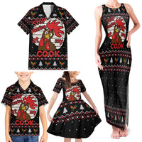 Chicken Stop Christmas Family Matching Tank Maxi Dress and Hawaiian Shirt Xmas Holiday Patterns - Wonder Print Shop
