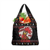 Chicken Stop Christmas Grocery Bag Xmas Holiday Patterns - Wonder Print Shop