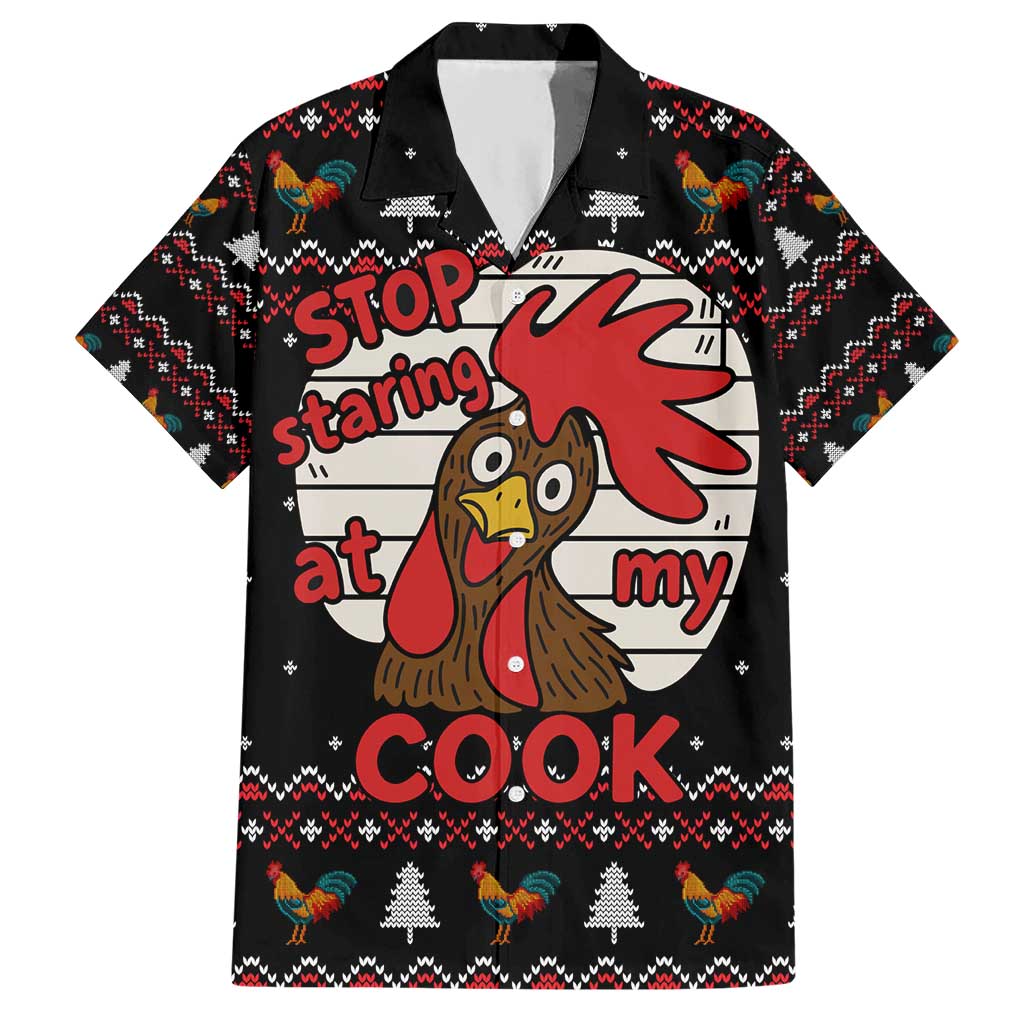 Chicken Stop Christmas Hawaiian Shirt Xmas Holiday Patterns - Wonder Print Shop