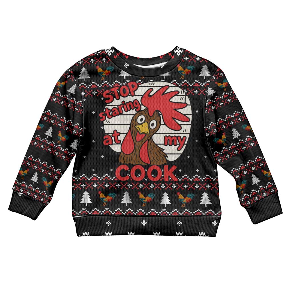 Chicken Stop Christmas Kid Ugly Christmas Sweater Xmas Holiday Patterns - Wonder Print Shop