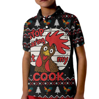 Chicken Stop Christmas Kid Polo Shirt Xmas Holiday Patterns - Wonder Print Shop