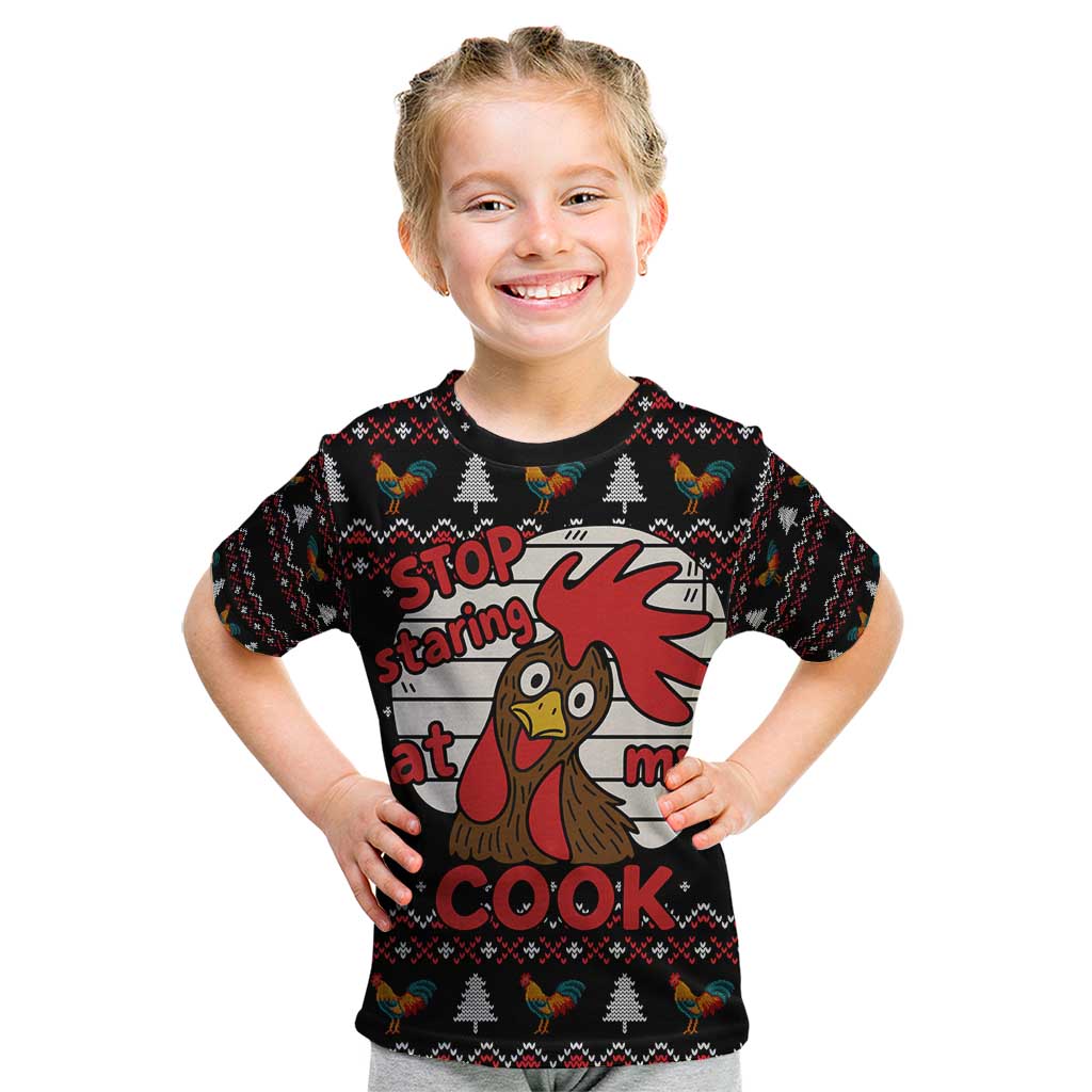 Chicken Stop Christmas Kid T Shirt Xmas Holiday Patterns - Wonder Print Shop