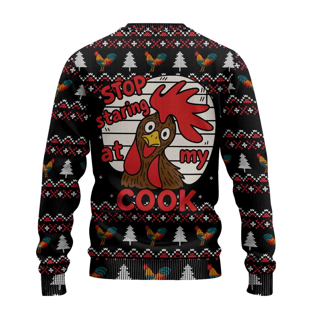 Chicken Stop Christmas Ugly Christmas Sweater Xmas Holiday Patterns - Wonder Print Shop