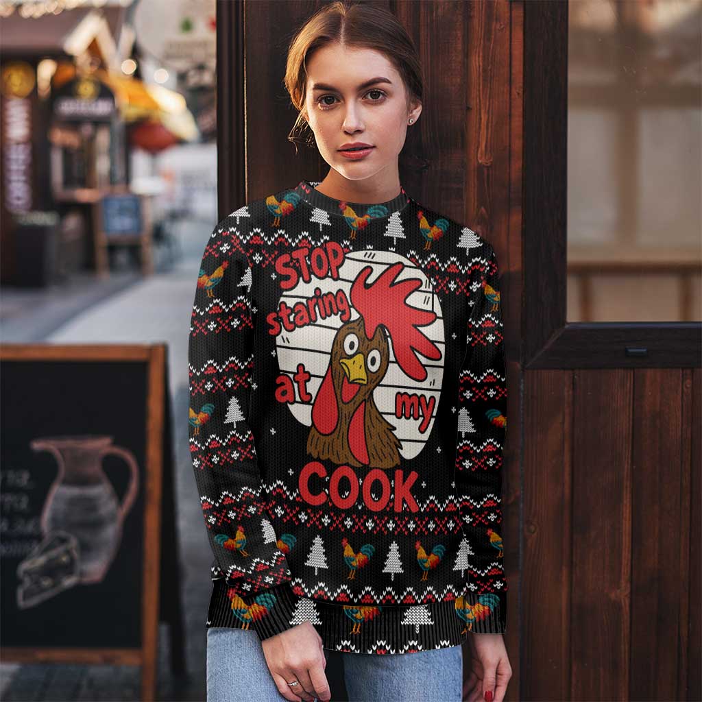 Chicken Stop Christmas Ugly Christmas Sweater Xmas Holiday Patterns - Wonder Print Shop