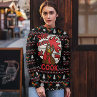 Chicken Stop Christmas Ugly Christmas Sweater Xmas Holiday Patterns - Wonder Print Shop