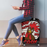 Chicken Stop Christmas Luggage Cover Xmas Holiday Patterns - Wonder Print Shop