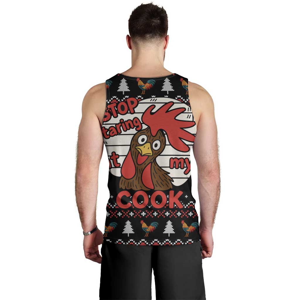 Chicken Stop Christmas Men Tank Top Xmas Holiday Patterns - Wonder Print Shop