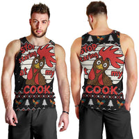 Chicken Stop Christmas Men Tank Top Xmas Holiday Patterns - Wonder Print Shop