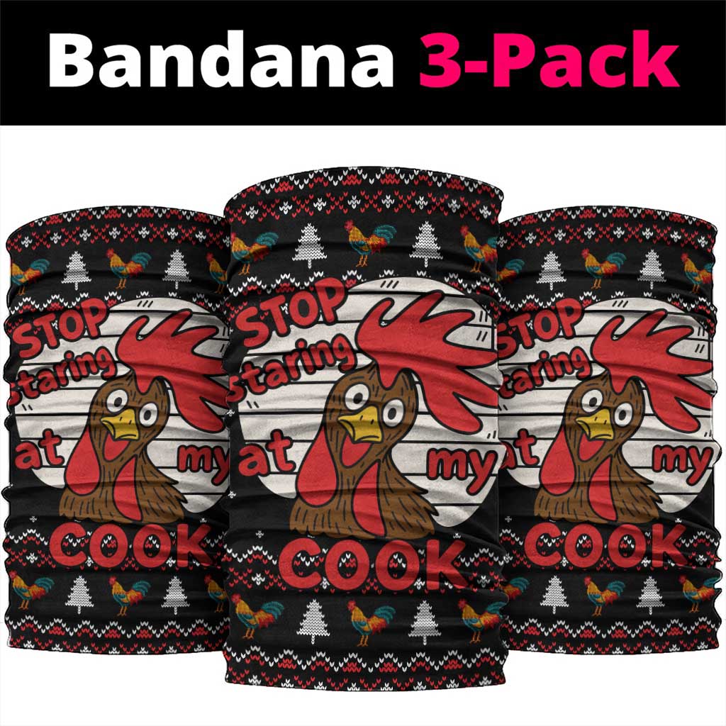 Chicken Stop Christmas Neck Gaiter Xmas Holiday Patterns - Wonder Print Shop