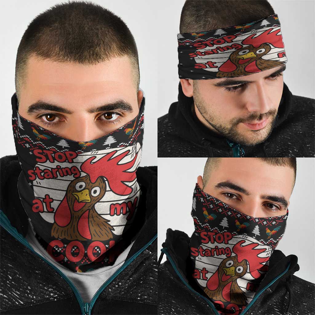 Chicken Stop Christmas Neck Gaiter Xmas Holiday Patterns - Wonder Print Shop