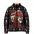 Chicken Stop Christmas Padded Jacket Xmas Holiday Patterns - Wonder Print Shop
