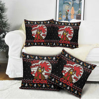 Chicken Stop Christmas Pillow Cover Xmas Holiday Patterns - Wonder Print Shop
