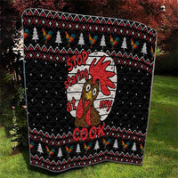 Chicken Stop Christmas Quilt Xmas Holiday Patterns - Wonder Print Shop