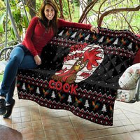 Chicken Stop Christmas Quilt Xmas Holiday Patterns - Wonder Print Shop