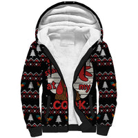 Chicken Stop Christmas Sherpa Hoodie Xmas Holiday Patterns - Wonder Print Shop