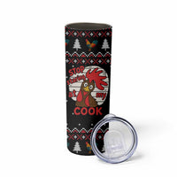 Chicken Stop Christmas Skinny Tumbler Xmas Holiday Patterns - Wonder Print Shop