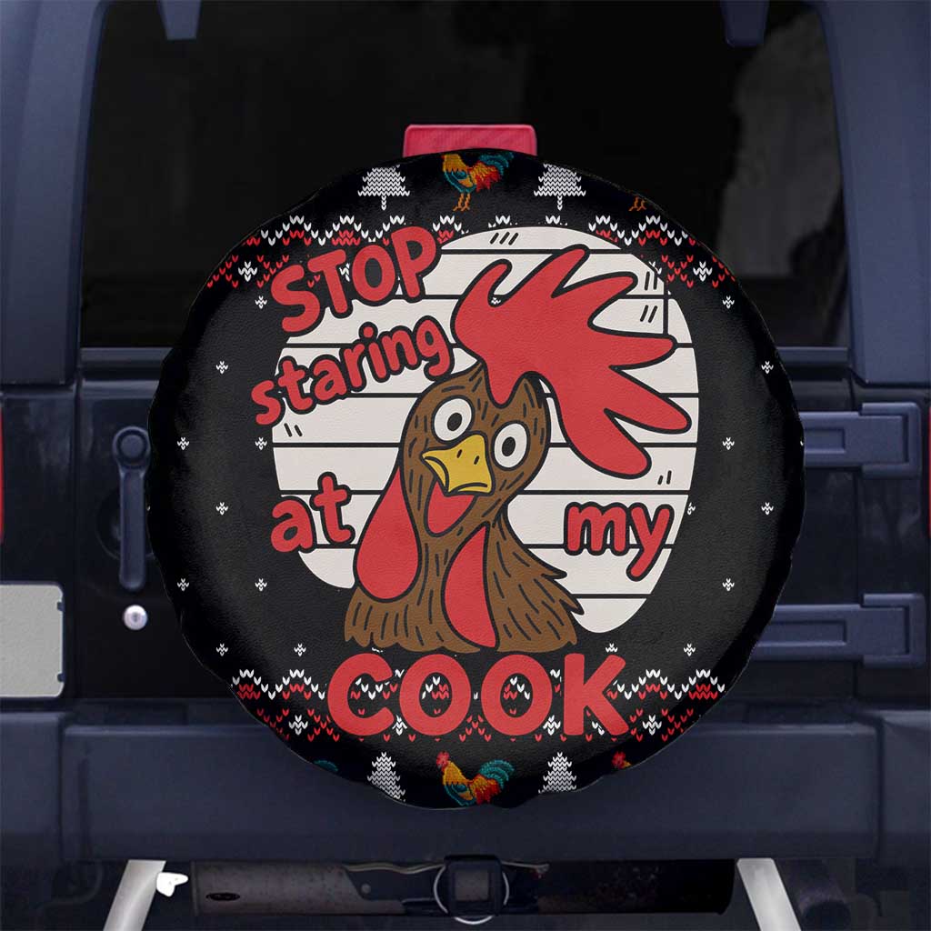 Chicken Stop Christmas Spare Tire Cover Xmas Holiday Patterns - Wonder Print Shop