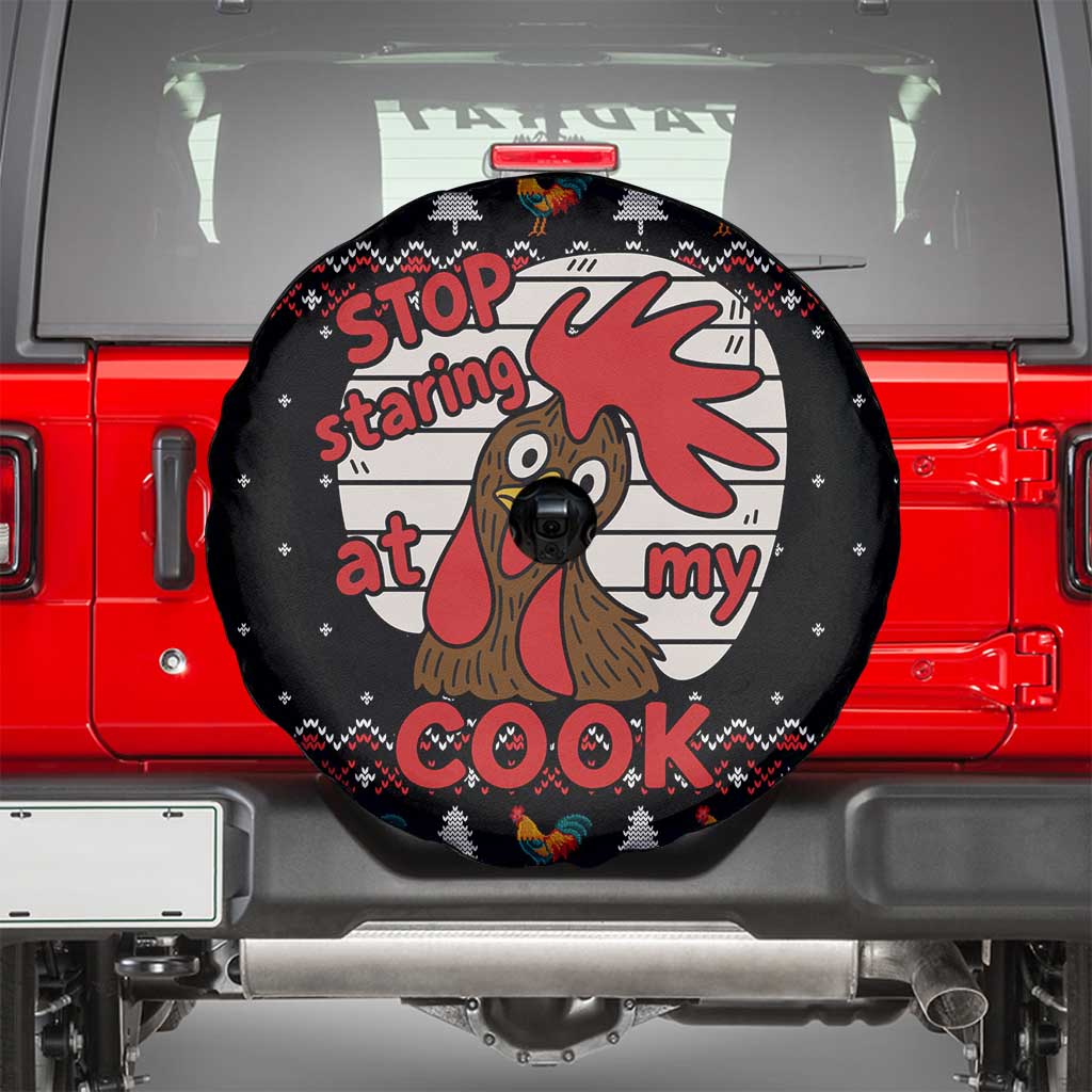Chicken Stop Christmas Spare Tire Cover Xmas Holiday Patterns - Wonder Print Shop