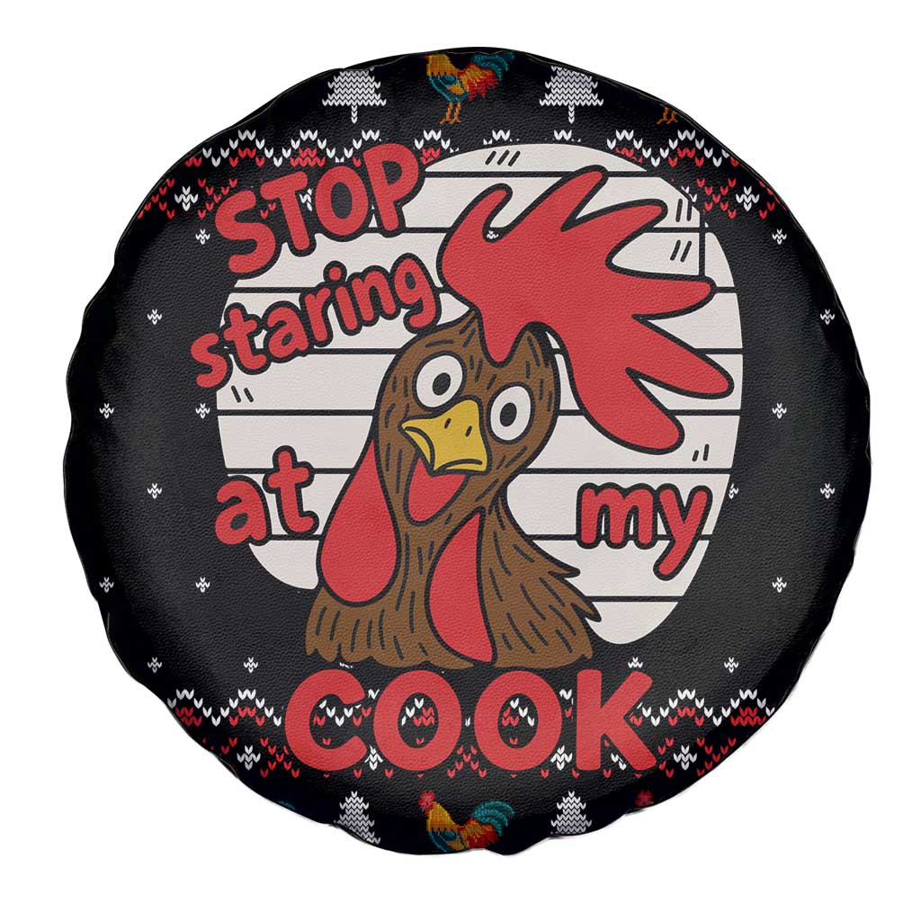 Chicken Stop Christmas Spare Tire Cover Xmas Holiday Patterns - Wonder Print Shop