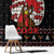 Chicken Stop Christmas Window Curtain Xmas Holiday Patterns - Wonder Print Shop