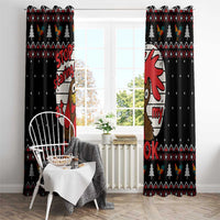 Chicken Stop Christmas Window Curtain Xmas Holiday Patterns - Wonder Print Shop