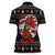 Chicken Stop Christmas Women Polo Shirt Xmas Holiday Patterns - Wonder Print Shop