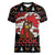 Chicken Stop Christmas Women V-Neck T-Shirt Xmas Holiday Patterns - Wonder Print Shop