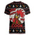 Chicken Stop Christmas Women V-Neck T-Shirt Xmas Holiday Patterns - Wonder Print Shop