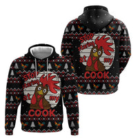Chicken Stop Christmas Zip Hoodie Xmas Holiday Patterns - Wonder Print Shop