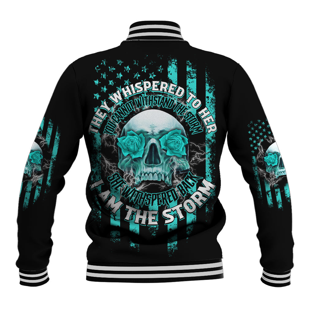 I Am The Storm Skul Baseball Jacket - Wonder Print Shop