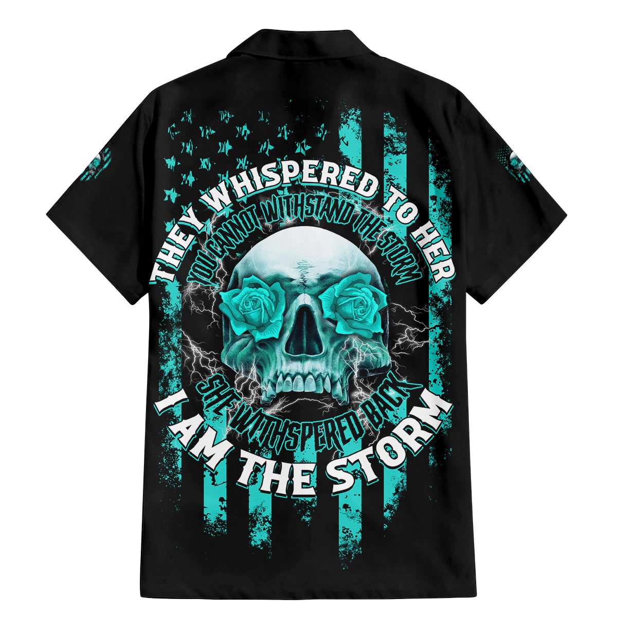 I Am The Storm Skul Family Matching Mermaid Dress and Hawaiian Shirt - Wonder Print Shop