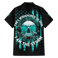 I Am The Storm Skul Family Matching Short Sleeve Bodycon Dress and Hawaiian Shirt - Wonder Print Shop