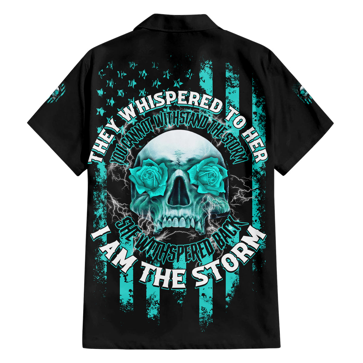 I Am The Storm Skul Hawaiian Shirt - Wonder Print Shop