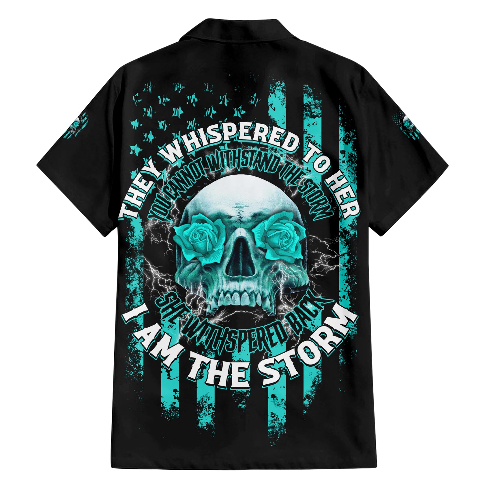 I Am The Storm Skul Hawaiian Shirt - Wonder Print Shop