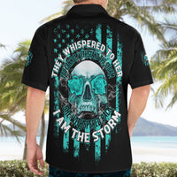 I Am The Storm Skul Hawaiian Shirt - Wonder Print Shop