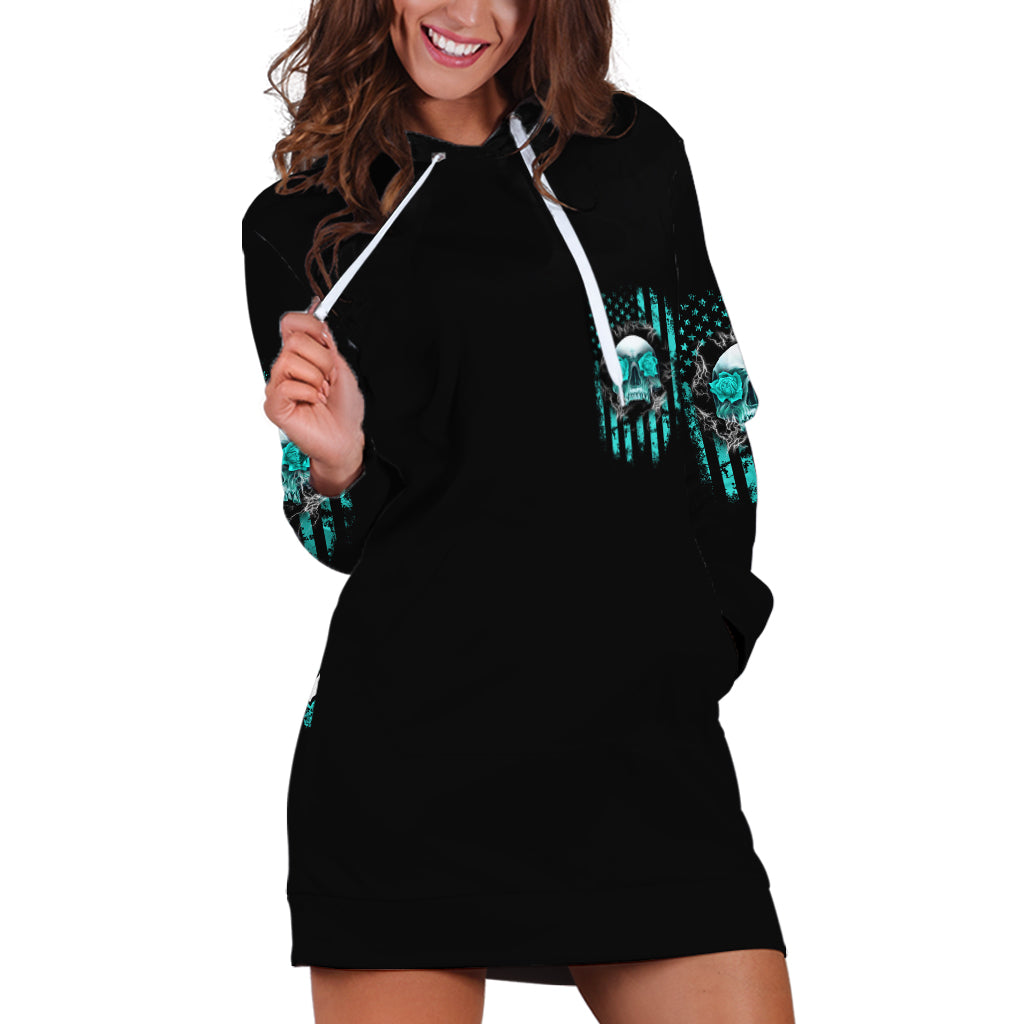 I Am The Storm Skul Hoodie Dress - Wonder Print Shop