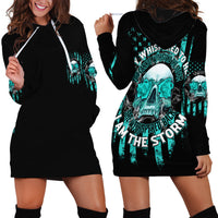 I Am The Storm Skul Hoodie Dress - Wonder Print Shop
