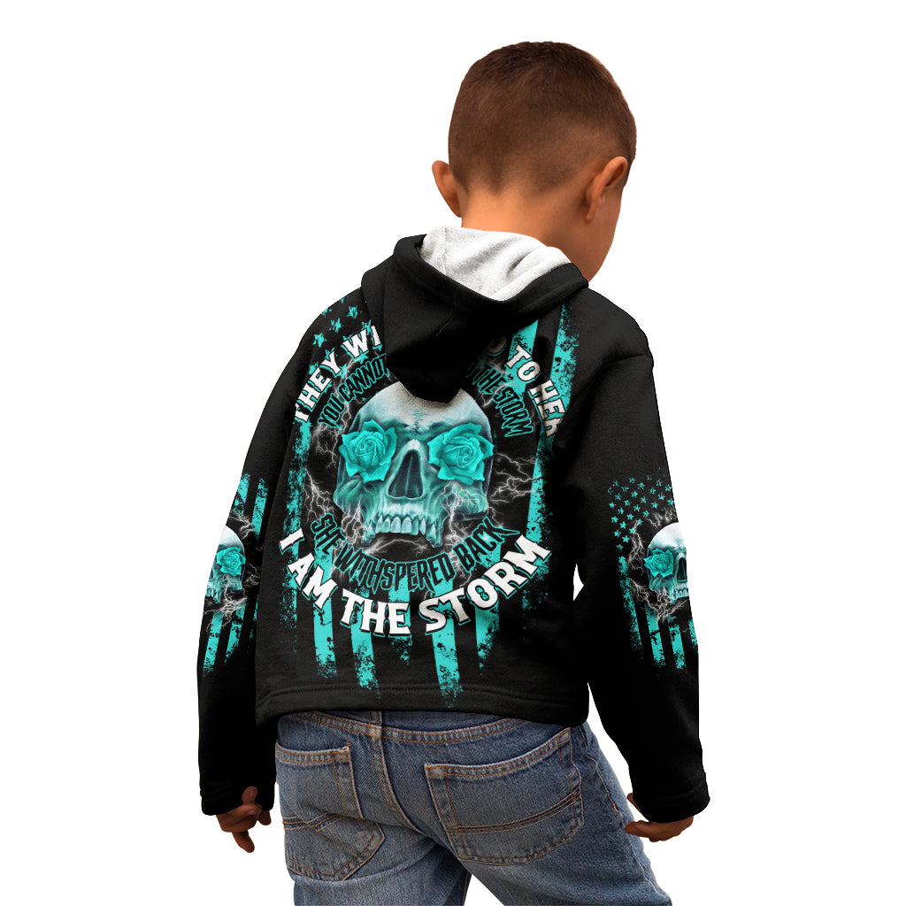 I Am The Storm Skul Kid Hoodie - Wonder Print Shop