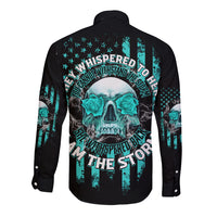 I Am The Storm Skul Long Sleeve Button Shirt - Wonder Print Shop