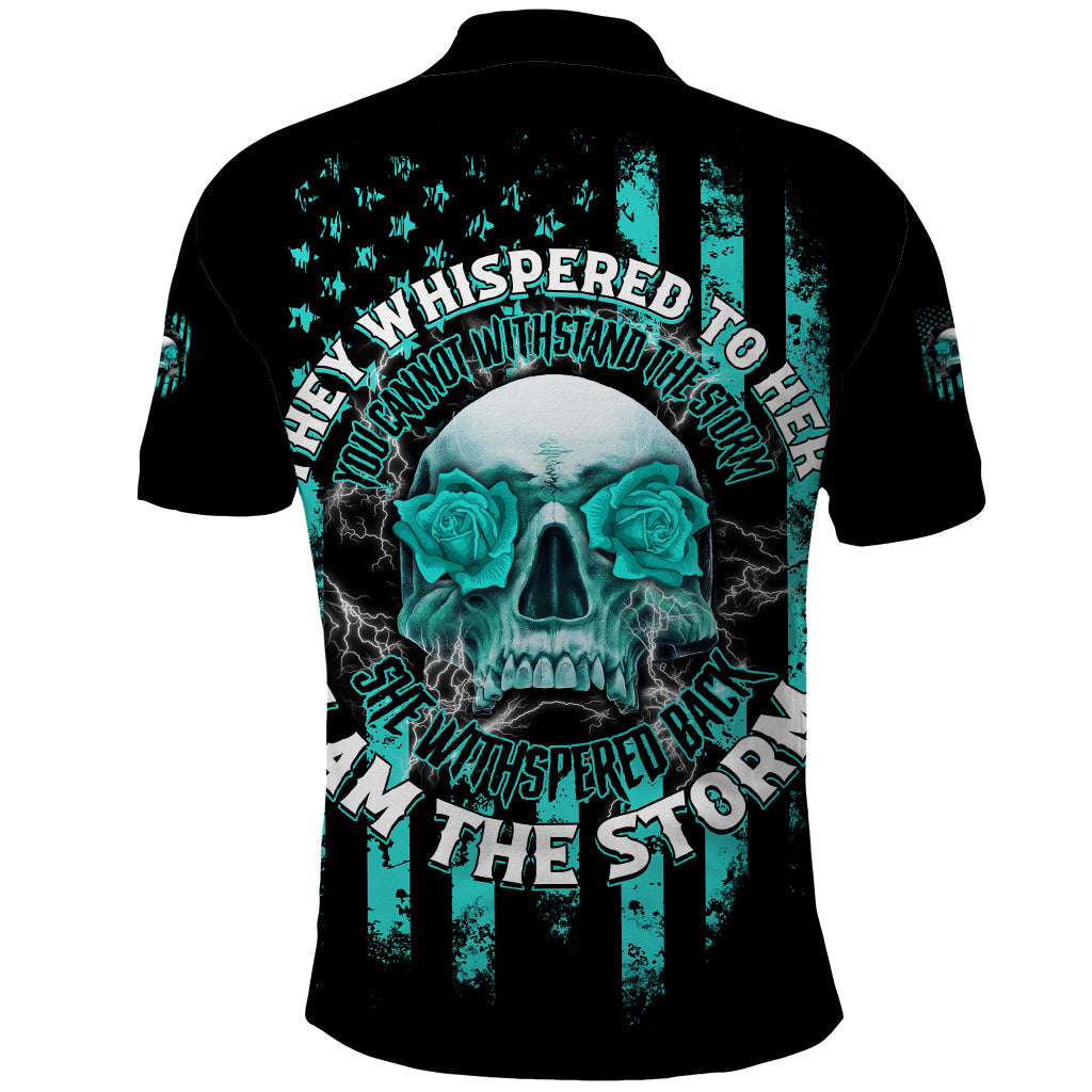I Am The Storm Skul Polo Shirt - Wonder Print Shop