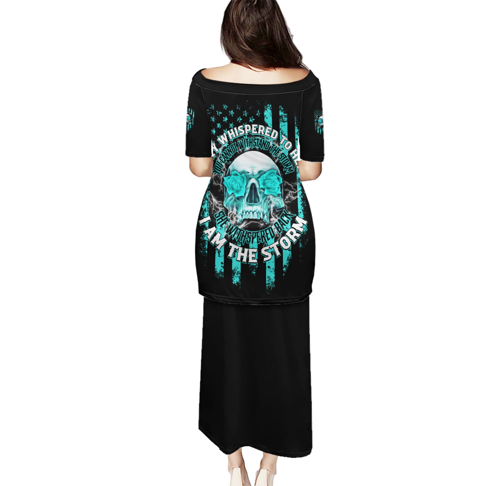 I Am The Storm Skul Puletasi - Wonder Print Shop