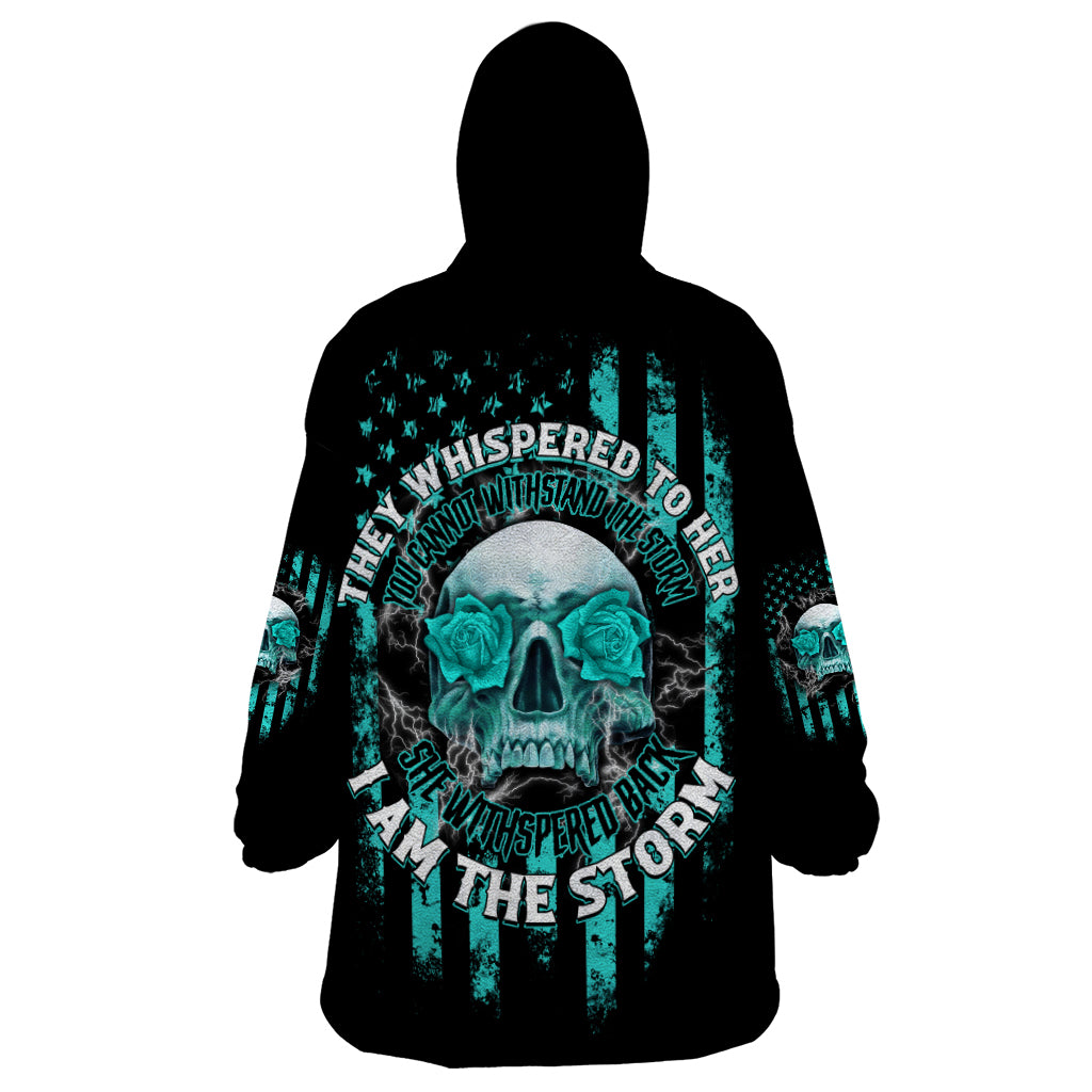 I Am The Storm Skul Wearable Blanket Hoodie - Wonder Print Shop